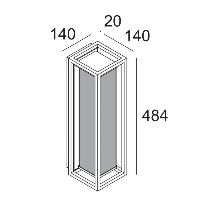 Delta Light Montur L PC LED Wall Light | All Square Lighting