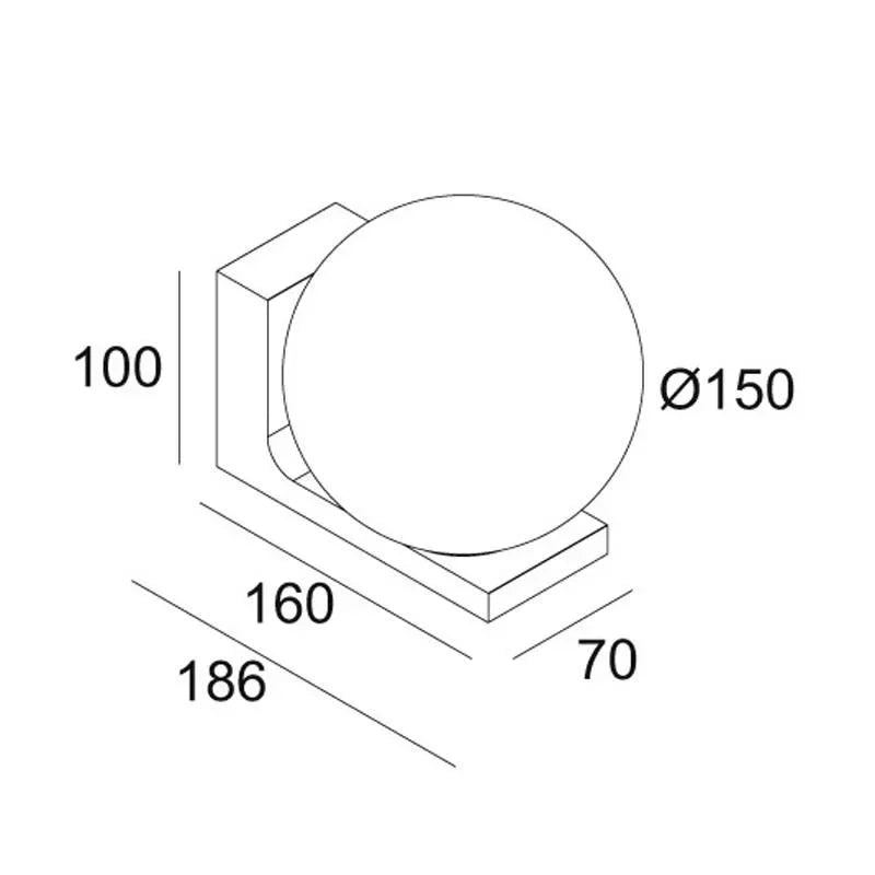 Delta Light Oono M W S Wall Light | All Square Lighting