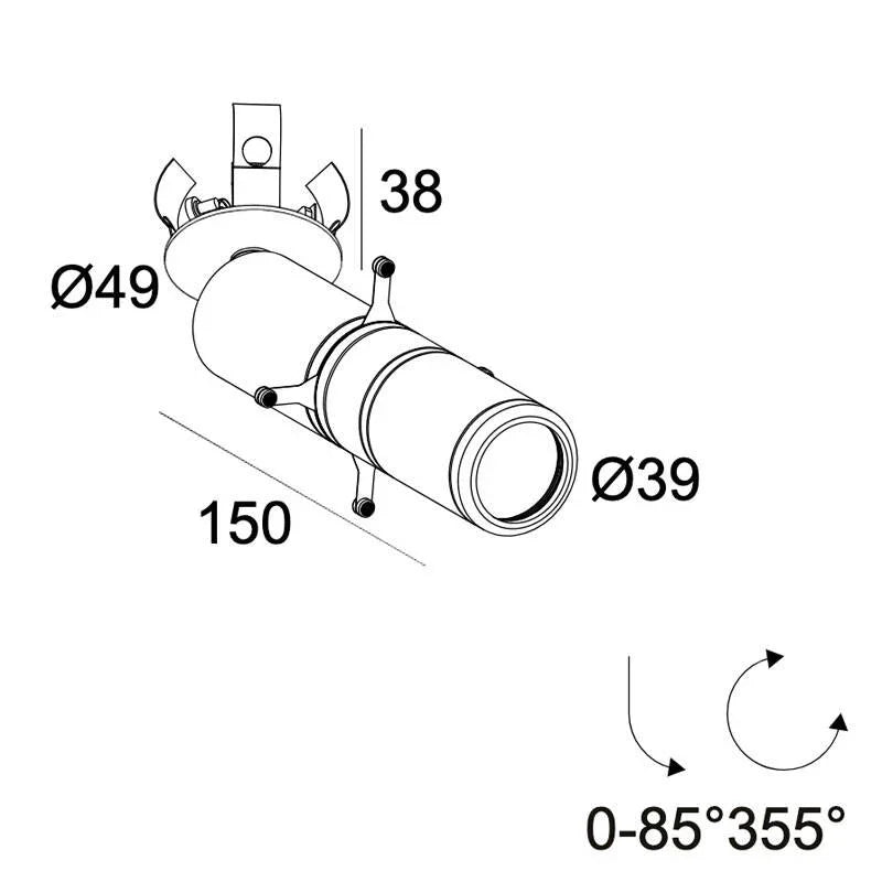 Delta Light Spy 39 Clip Framer Spotlight | All Square Lighting