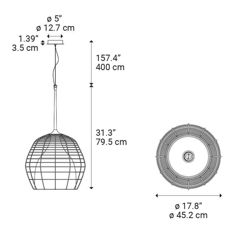 Diesel Living Cage Large Pendant Light | All Square Lighting