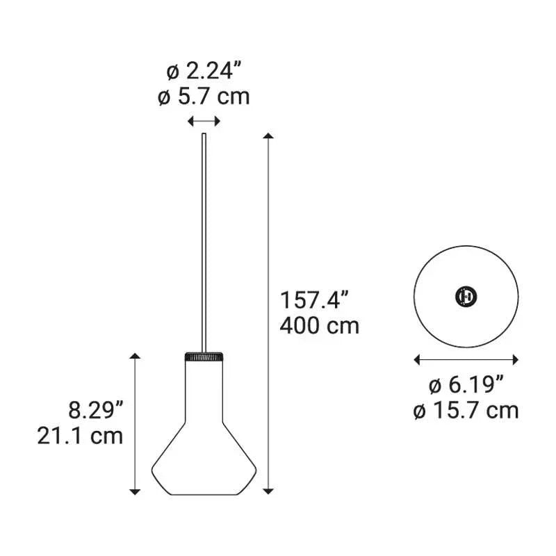 Diesel Living Flask A Pendant Light | All Square Lighting