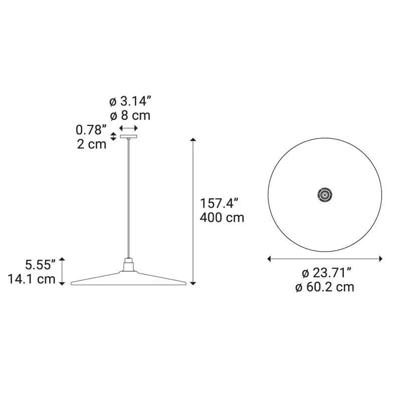 Diesel Living Vinyl Large Pendant Light | All Square Lighting