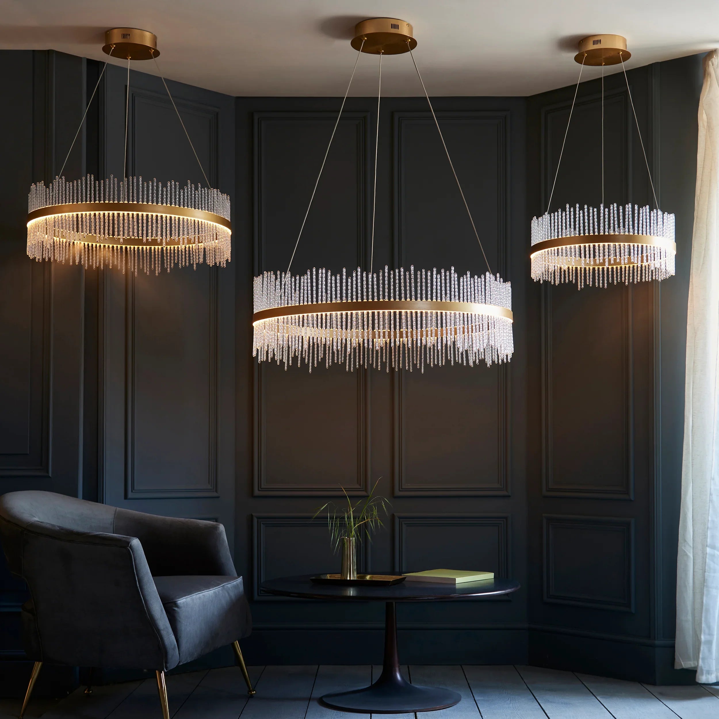 Cascade Grande Round Pendant Light