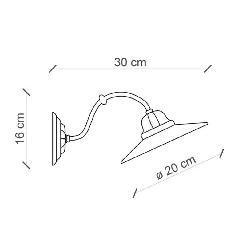 Ferroluce B&W C141 Wall Light | All Square Lighting