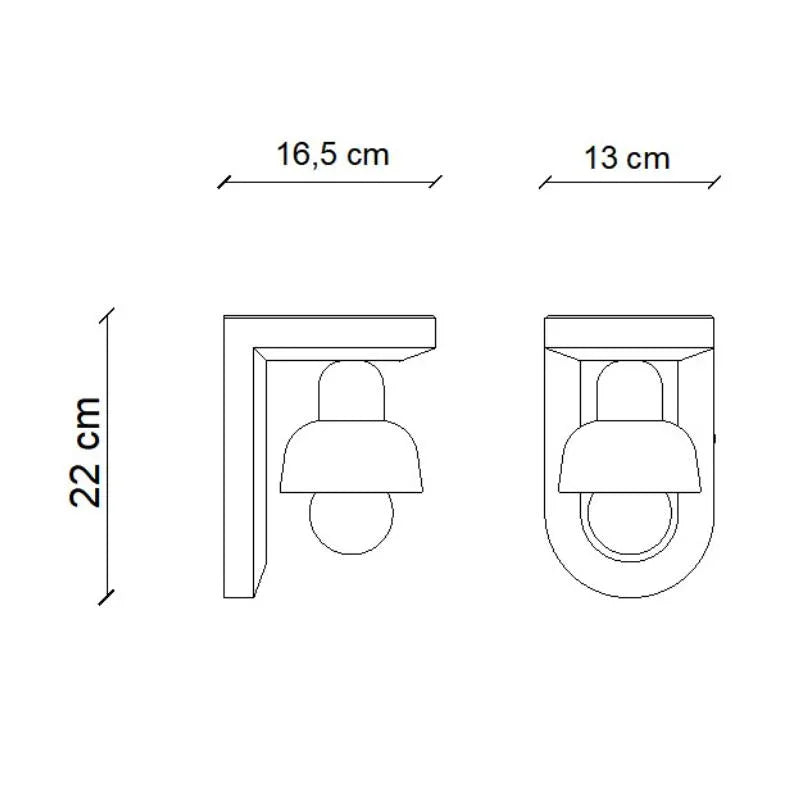 Ferroluce Berimbau C2600 Wall Light | All Square Lighting