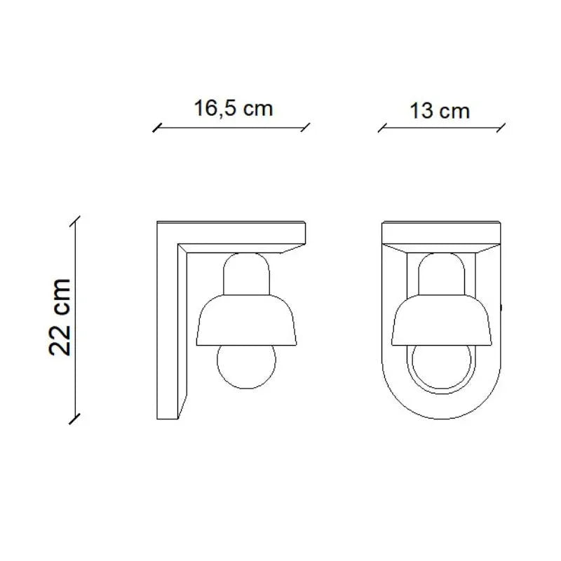 Ferroluce Berimbau C2600 Wall Light | All Square Lighting
