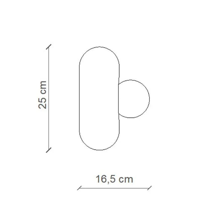 Ferroluce Bumbum C2750 Wall Light | All Square Lighting