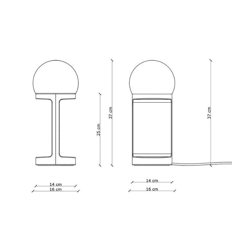 Ferroluce Hebea C2780 Table Lamp | All Square Lighting