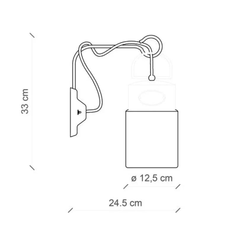 Ferroluce Industrial C1621 Wall Light | All Square Lighting
