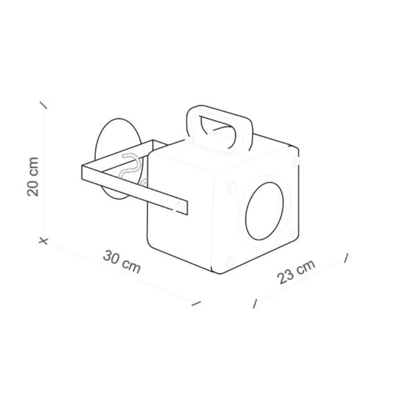 Ferroluce Industrial C1651 Wall Light | All Square Lighting