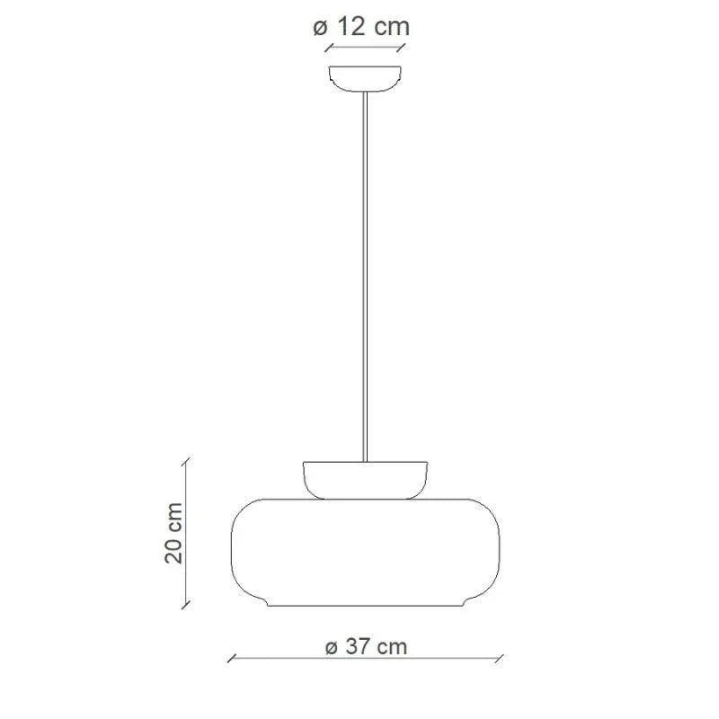 Ferroluce Maracanã C2743 Pendant Light | All Square Lighting