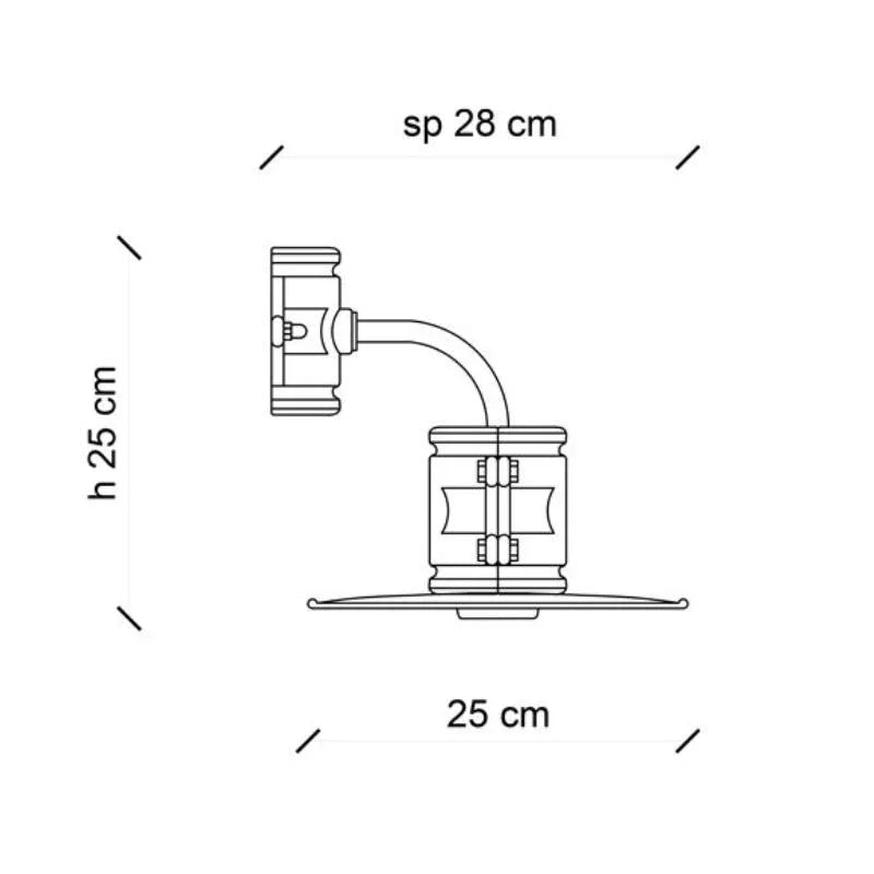 Ferroluce Urban C1524 Wall Light | All Square Lighting