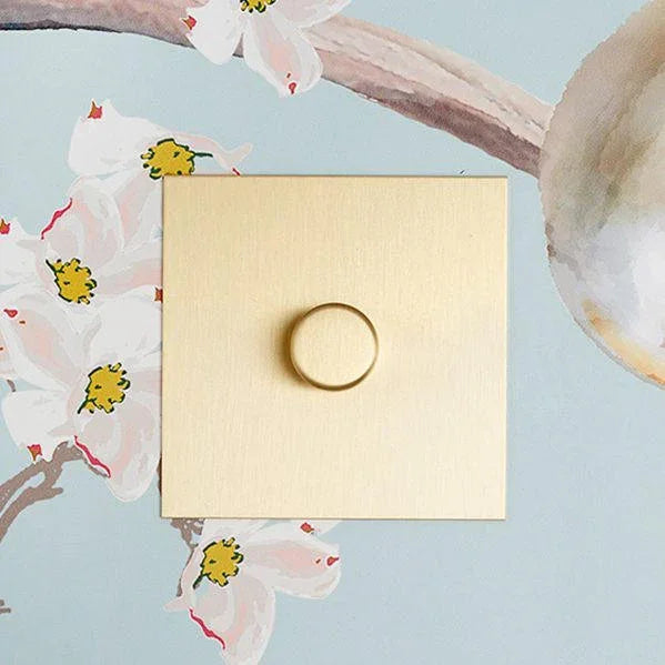 Forbes & Lomax F&L Brushed Brass Switches & Sockets | All Square Lighting