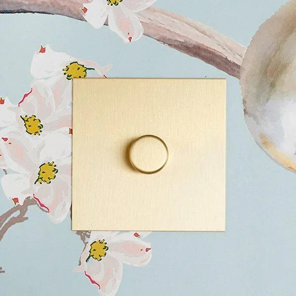 Forbes & Lomax F&L Brushed Brass Switches & Sockets | All Square Lighting