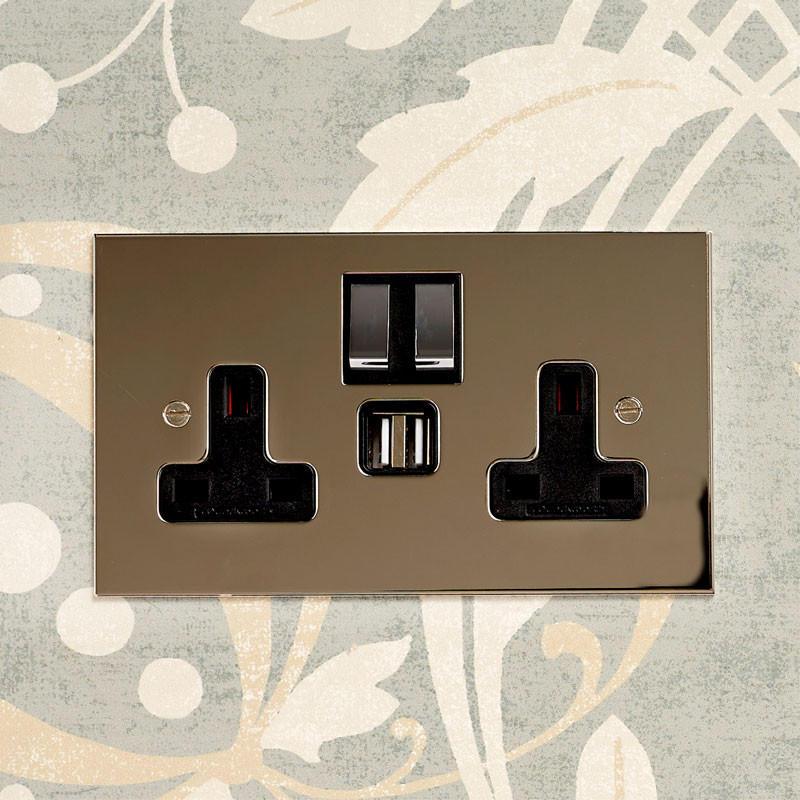 Forbes & Lomax F&L Nickel Silver Switches & Sockets | All Square Lighting
