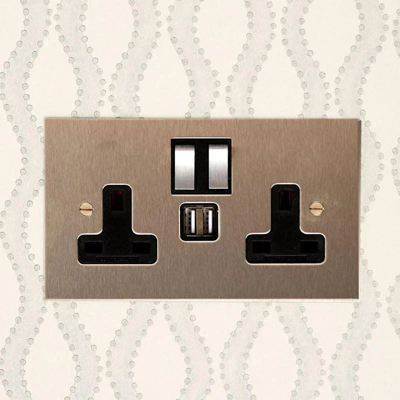 Forbes & Lomax F&L Stainless Steel Switches & Sockets | All Square Lighting