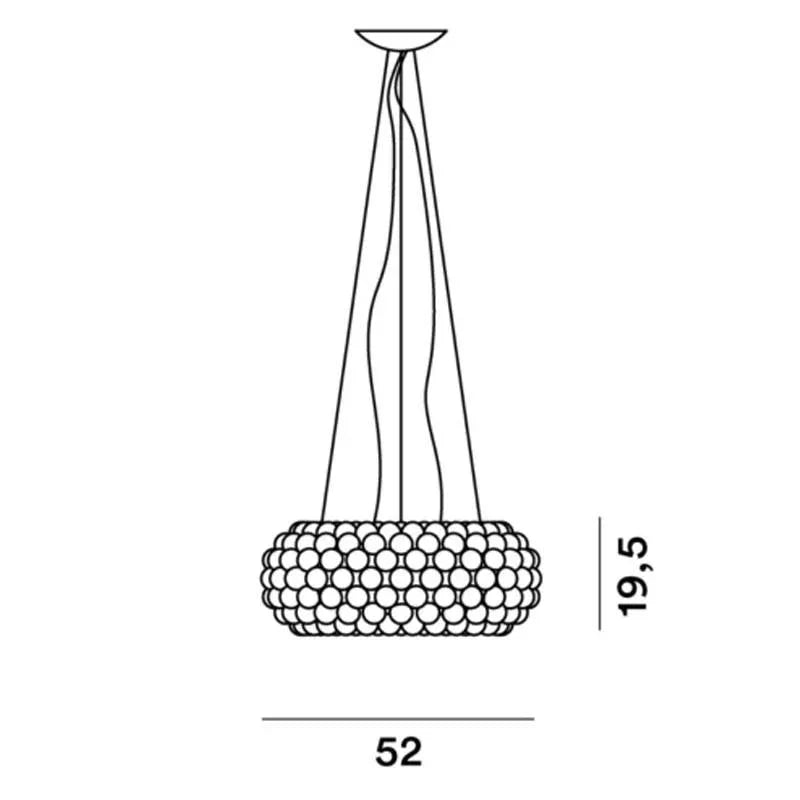 Foscarini Caboche Plus Media Pendant Light | All Square Lighting