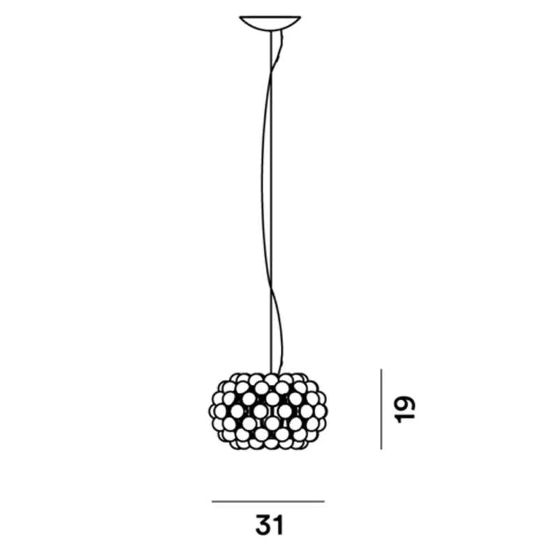 Foscarini Caboche Plus Piccola Pendant Light | All Square Lighting