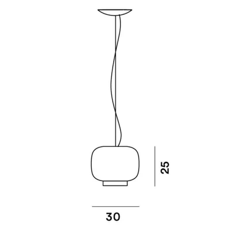 Foscarini Chouchin Bianco 3 Pendant Light | All Square Lighting