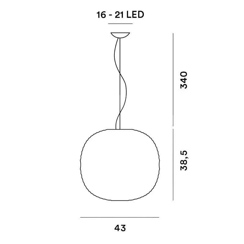 Foscarini Gem LED Pendant Light | All Square Lighting