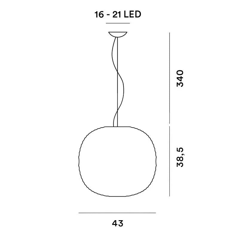 Foscarini Gem Pendant Light | All Square Lighting
