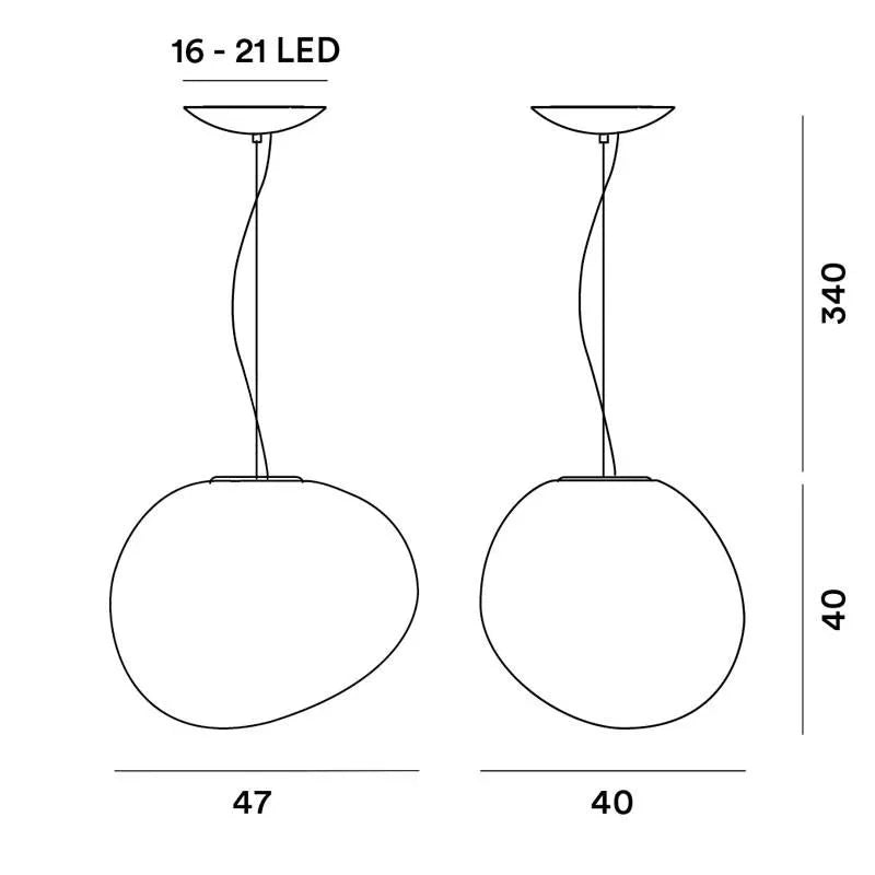 Foscarini Gregg Grande Pendant Light | All Square Lighting