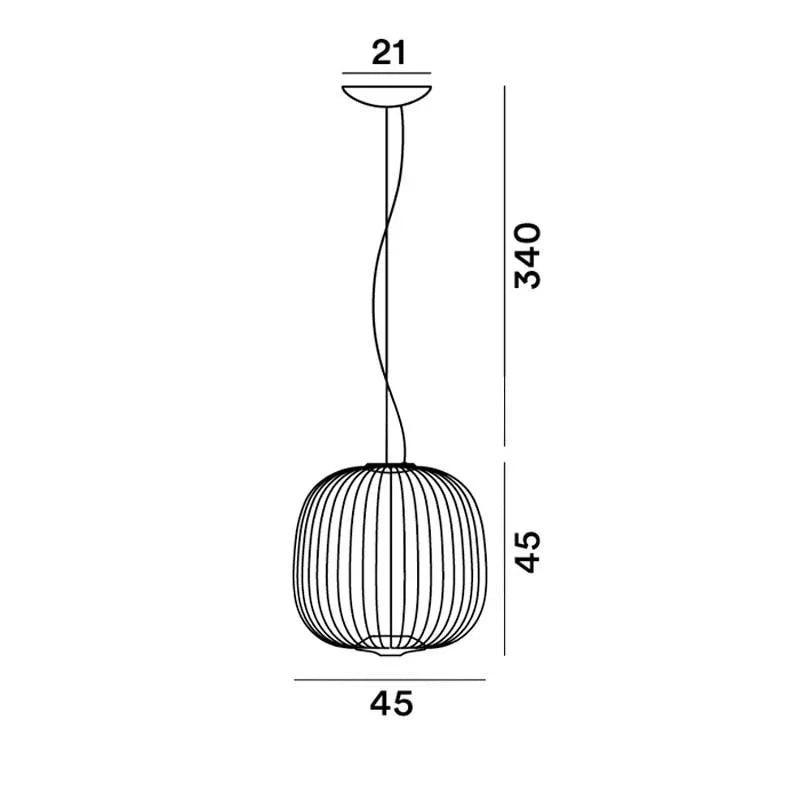 Foscarini Spokes 2 Midi Pendant Light | All Square Lighting