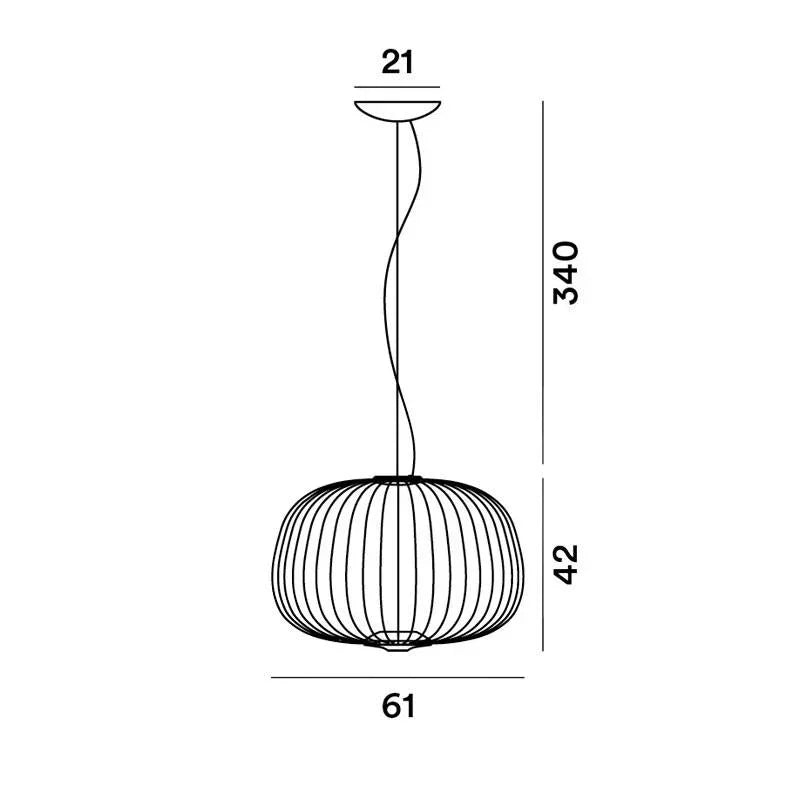 Foscarini Spokes 3 Pendant Light | All Square Lighting