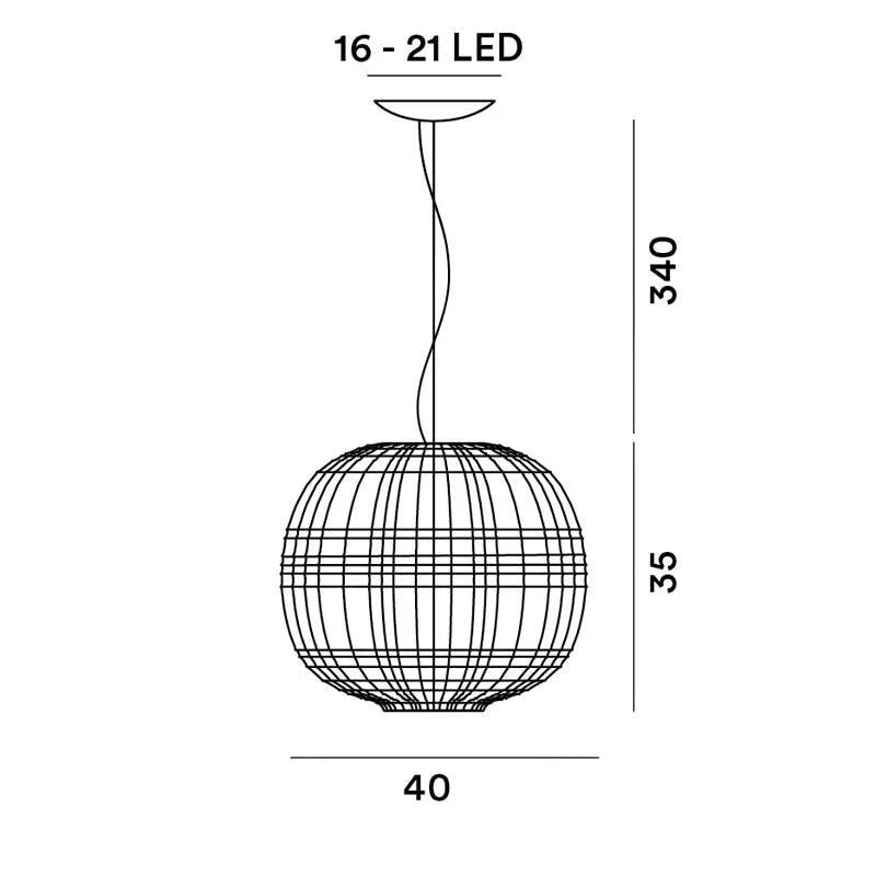 Foscarini Tartan Pendant Light | All Square Lighting