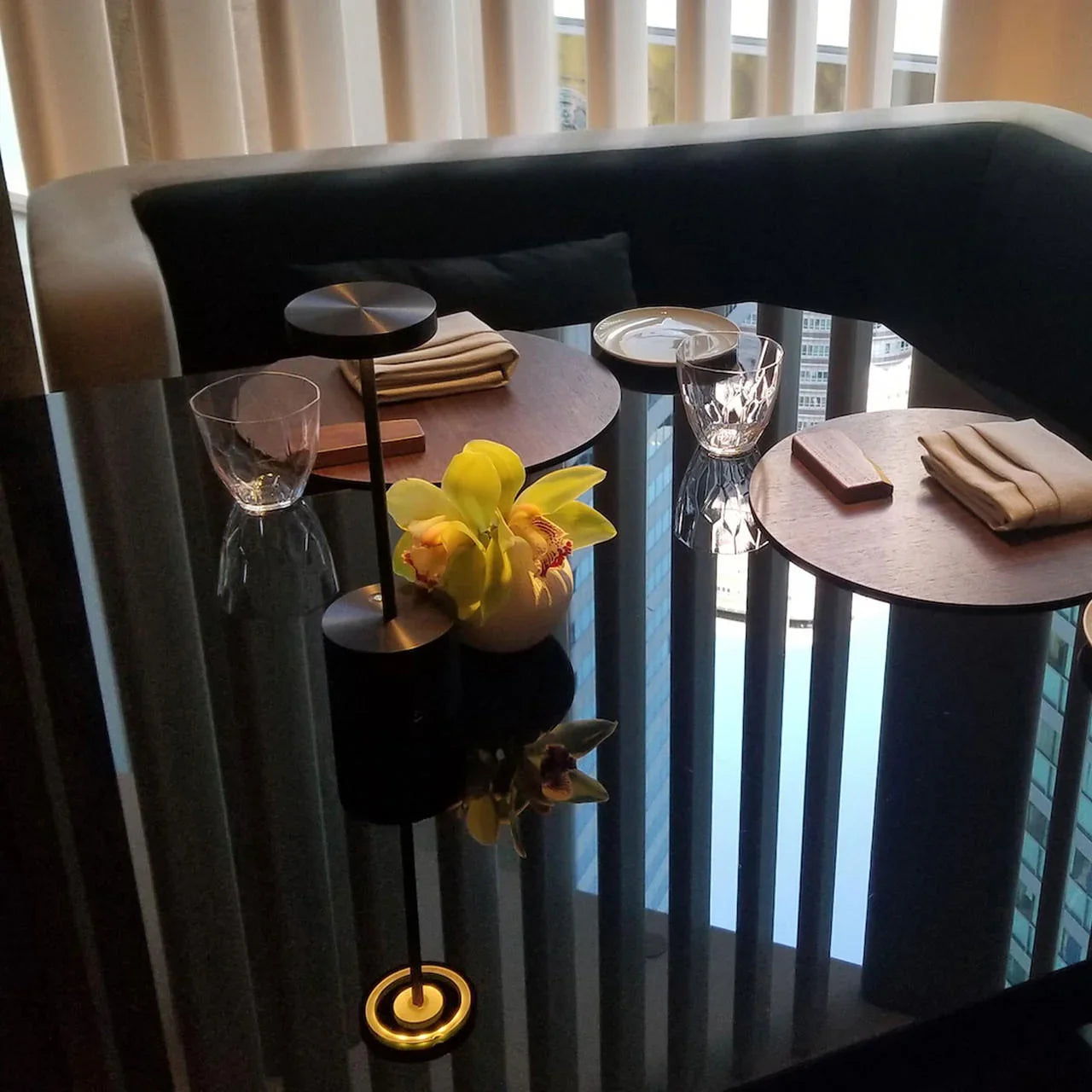 Hisle Luxciole Small Portable Table Lamp | All Square Lighting