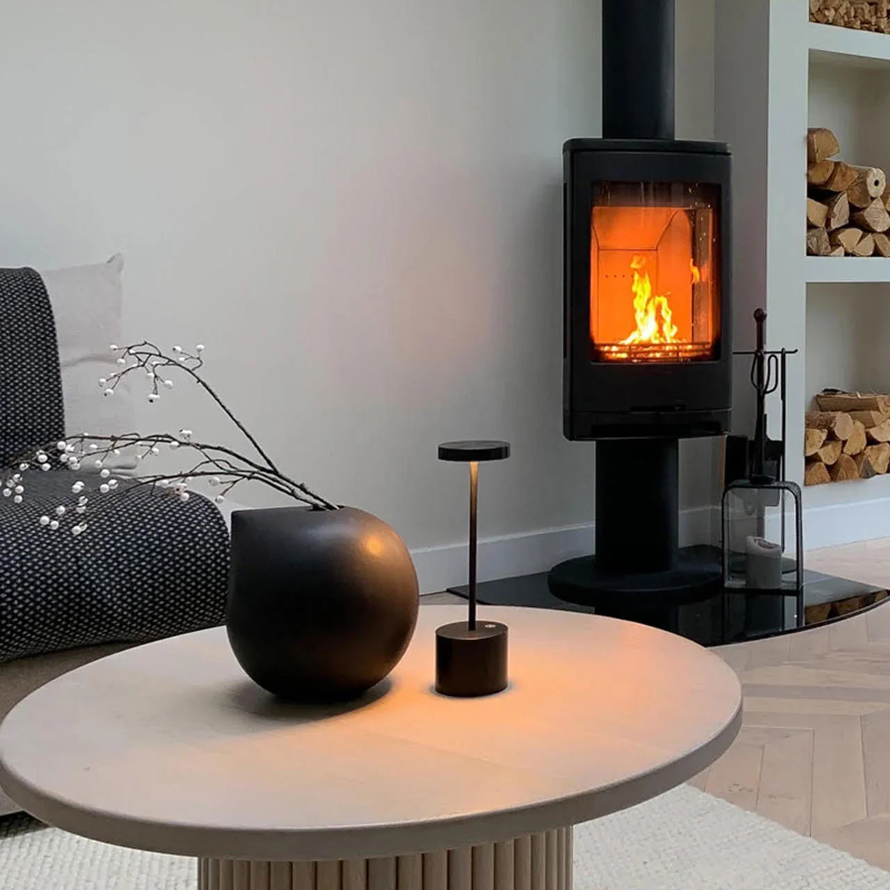 Hisle Luxciole Small Portable Table Lamp | All Square Lighting