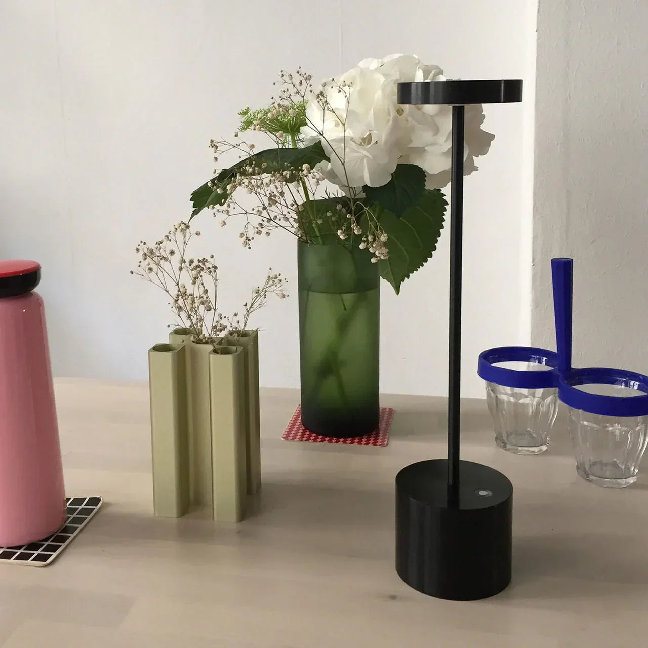 Hisle Luxciole Tall Portable Table Lamp | All Square Lighting