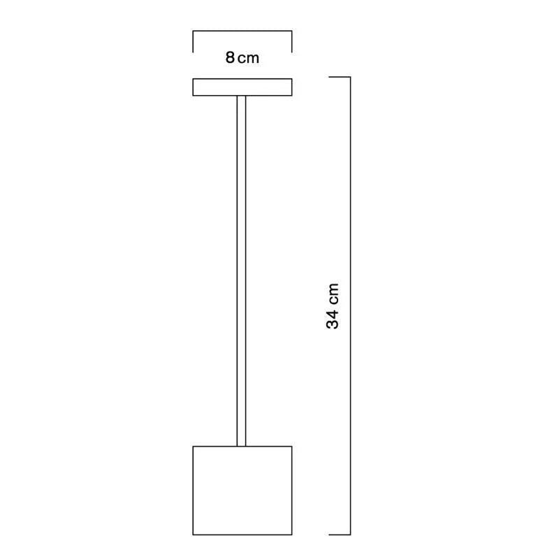 Hisle Luxciole Tall Portable Table Lamp | All Square Lighting