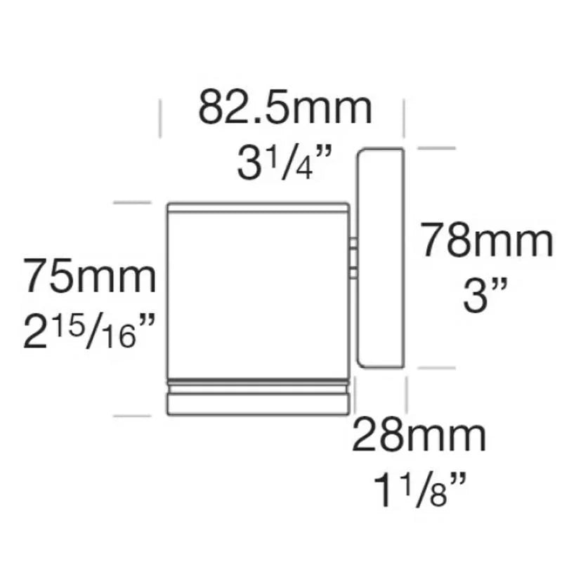 Hunza Down Lite GU10 Wall Light | All Square Lighting