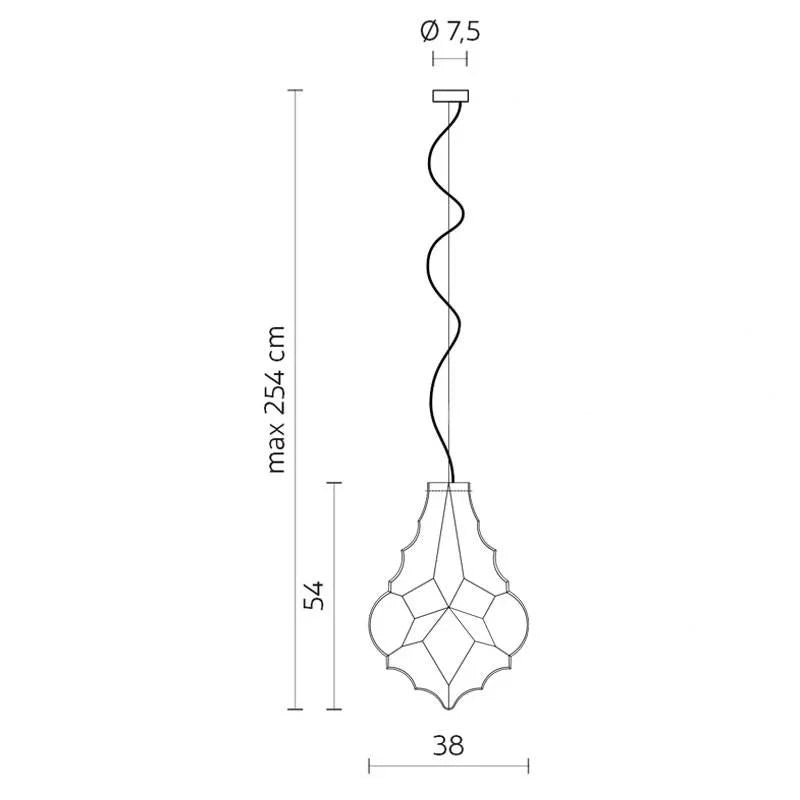 Karman 24 Karati AA Pendant Light | All Square Lighting