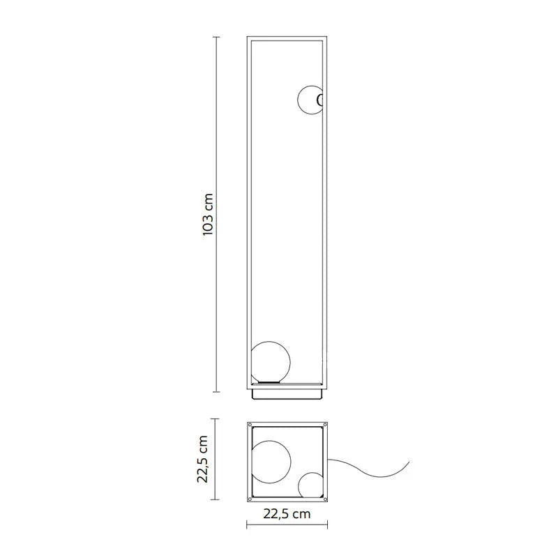 Karman Abachina AA Floor Lamp | All Square Lighting