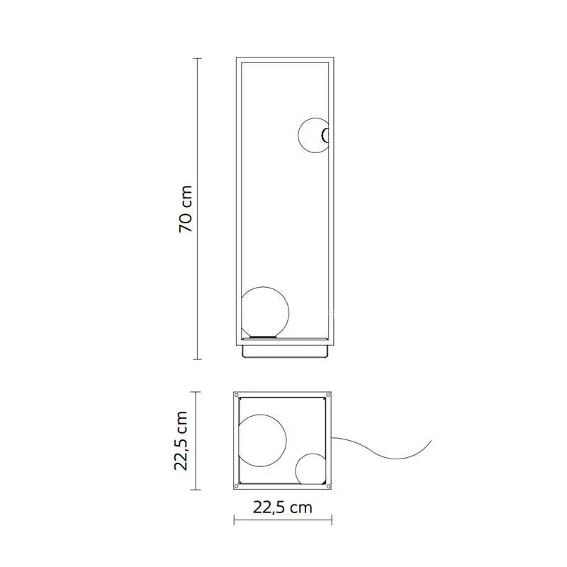 Karman Abachina AB Outdoor Floor Lamp | All Square Lighting
