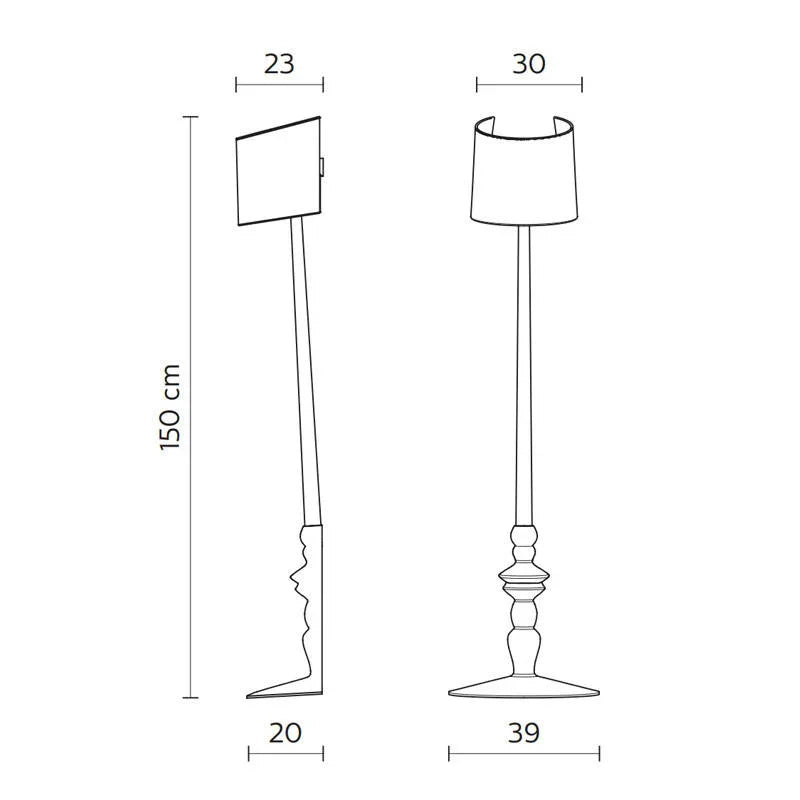Karman Alì e Babà Floor Lamp | All Square Lighting