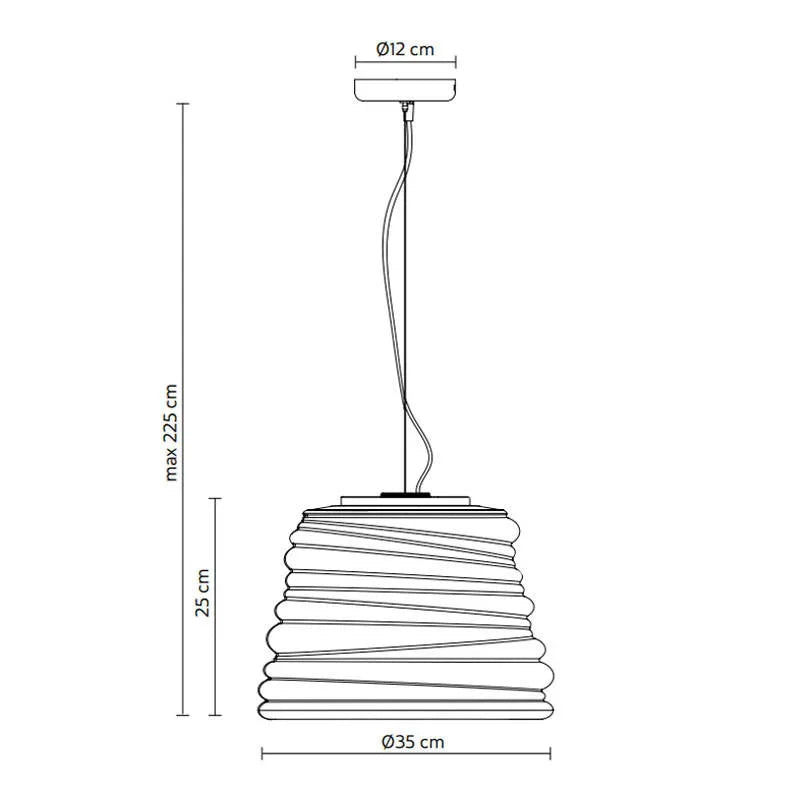 Karman Bibendum AB Pendant Light | All Square Lighting