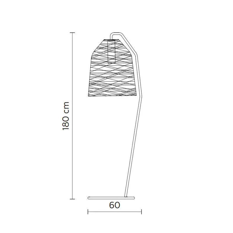 Karman Black Out Outdoor Floor Lamp | All Square Lighting