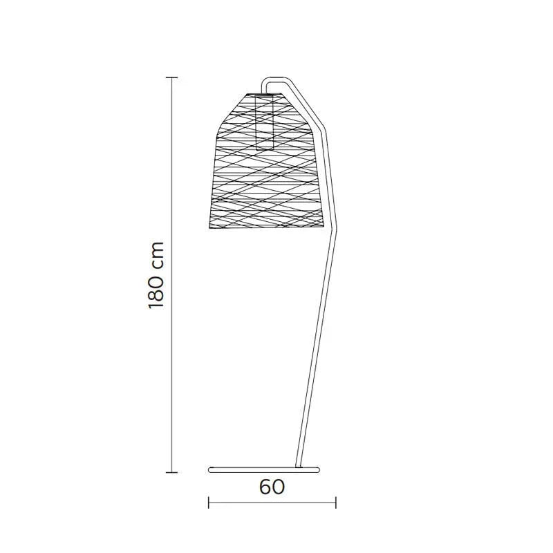 Karman Black Out Outdoor Floor Lamp | All Square Lighting