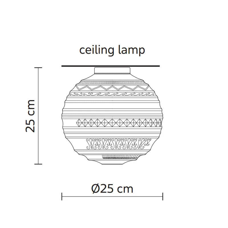 Karman Braille 1B Ceiling Light | All Square Lighting