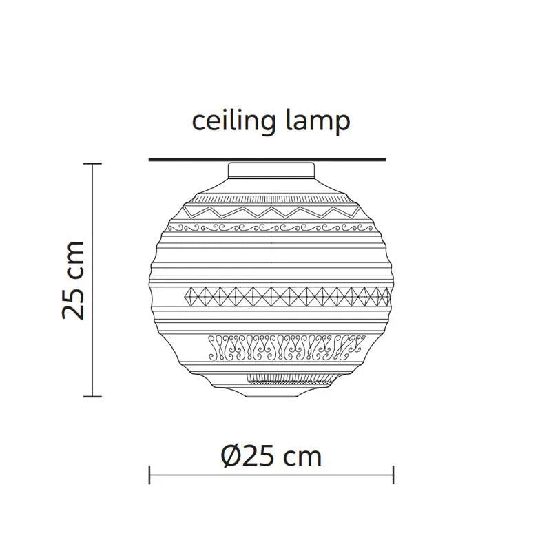 Karman Braille 1B Ceiling Light | All Square Lighting