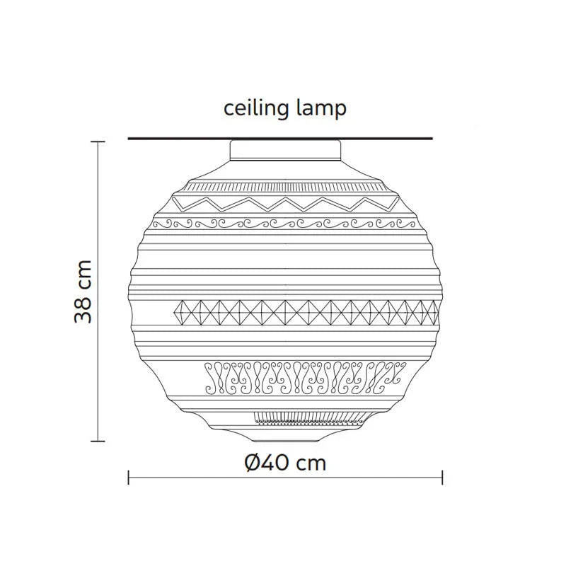 Karman Braille 2B Ceiling Light | All Square Lighting