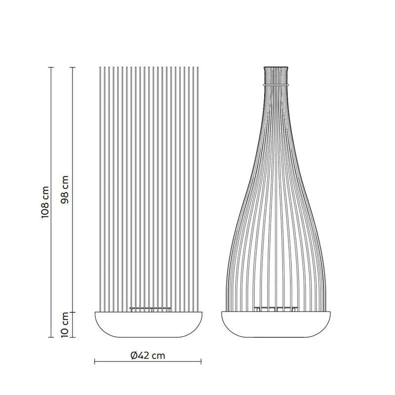 Karman Don’t Touch Outdoor Floor Lamp | All Square Lighting