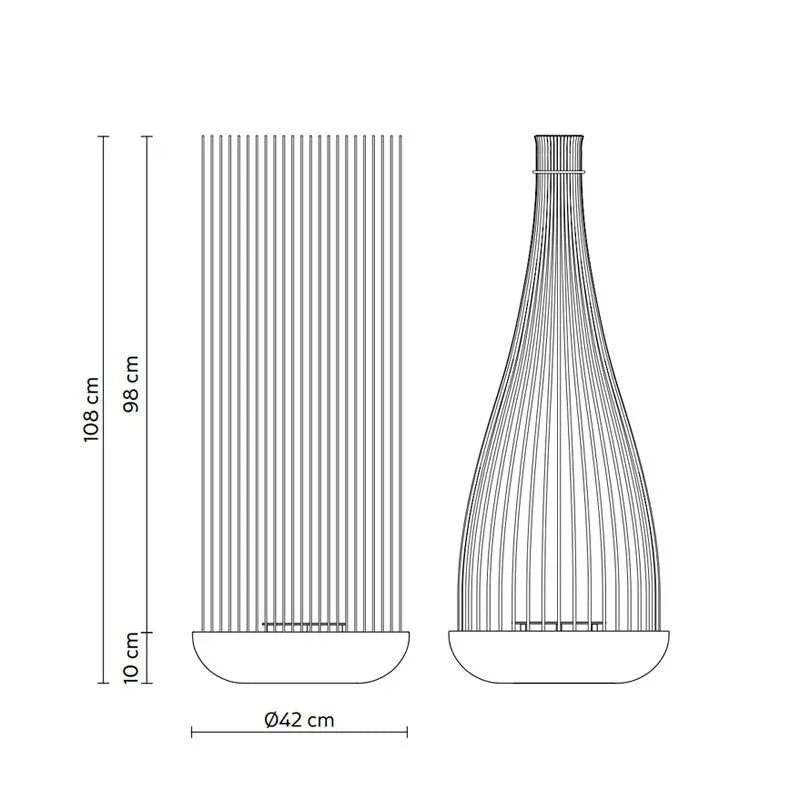 Karman Don’t Touch Outdoor Floor Lamp | All Square Lighting