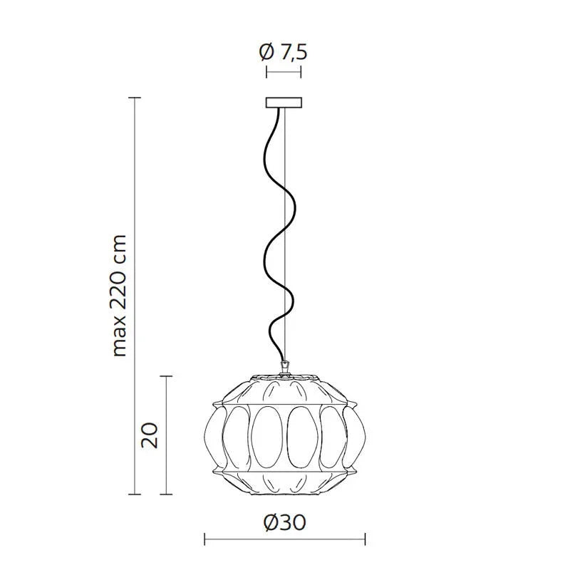 Karman Ginger AA Pendant Light | All Square Lighting