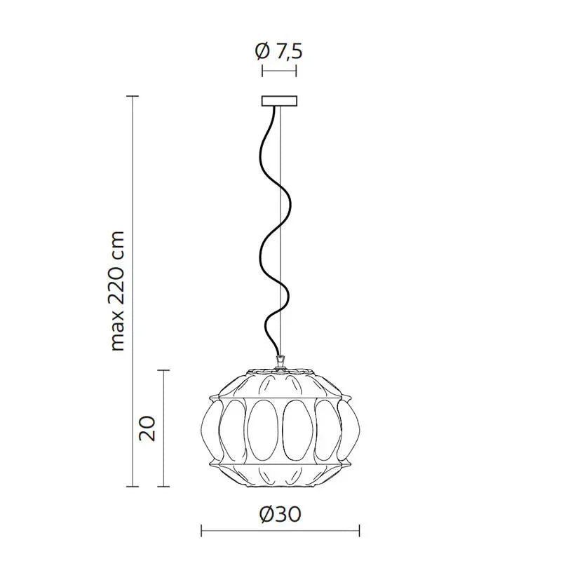 Karman Ginger AA Pendant Light | All Square Lighting