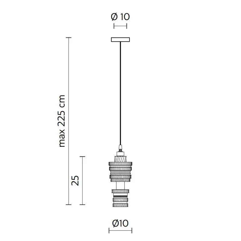 Karman Mek AB LED Pendant Light | All Square Lighting
