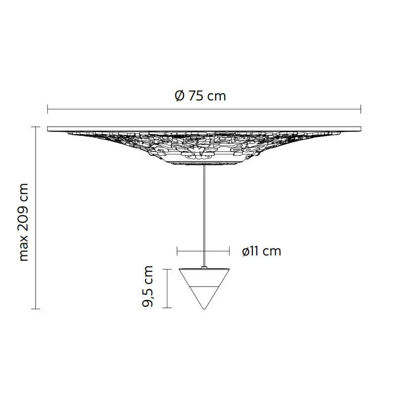 Karman Moonbloom AC Pendant Light | All Square Lighting